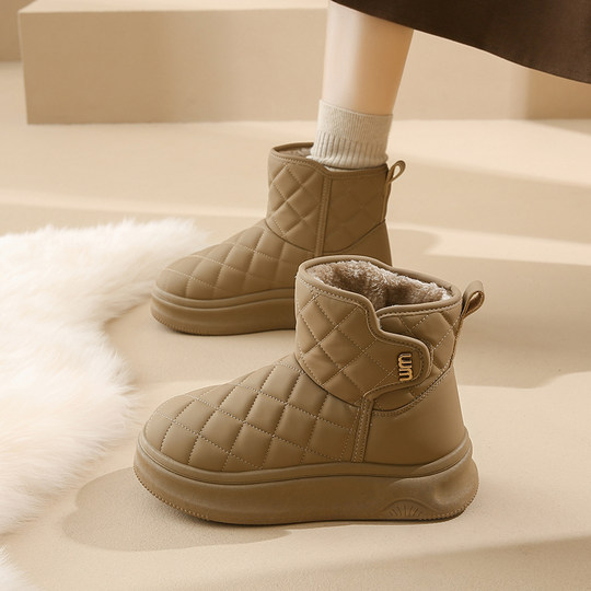 Official website small C&K flagship store Northeast snow boots for women winter high-top plus velvet warm thick-soled waterproof and non-slip cotton shoes