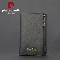 Túi đeo chéo Pierre Cardin nữ da đa chức năng gói thẻ chính hãng mini đoạn ngắn ví da thương hiệu ví - Trường hợp chính túi đựng chìa khóa xe