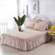 Bộ chăn ga gối cotton cotton dày cộng với bộ chăn ga gối cotton phiên bản Hàn Quốc của bộ chăn ga gối bụi tùy chỉnh giường váy