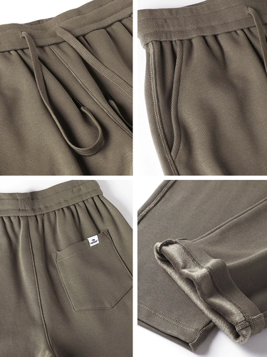 Ткань, утепленные бархатные демисезонные штаны, свободный прямой крой, оверсайз