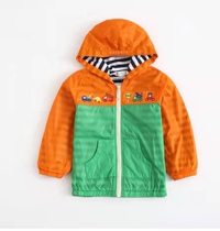 Very Small Fish 24635 Spring and Autumn Cartoon Outdoor Zipper Casual Hooded Double-layer Knitted Cotton Lined Jacket