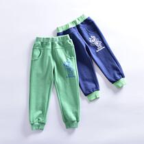 Very small fish 37102 boys new spring and autumn soft elastic knitted casual pants 90-130 cheap and good
