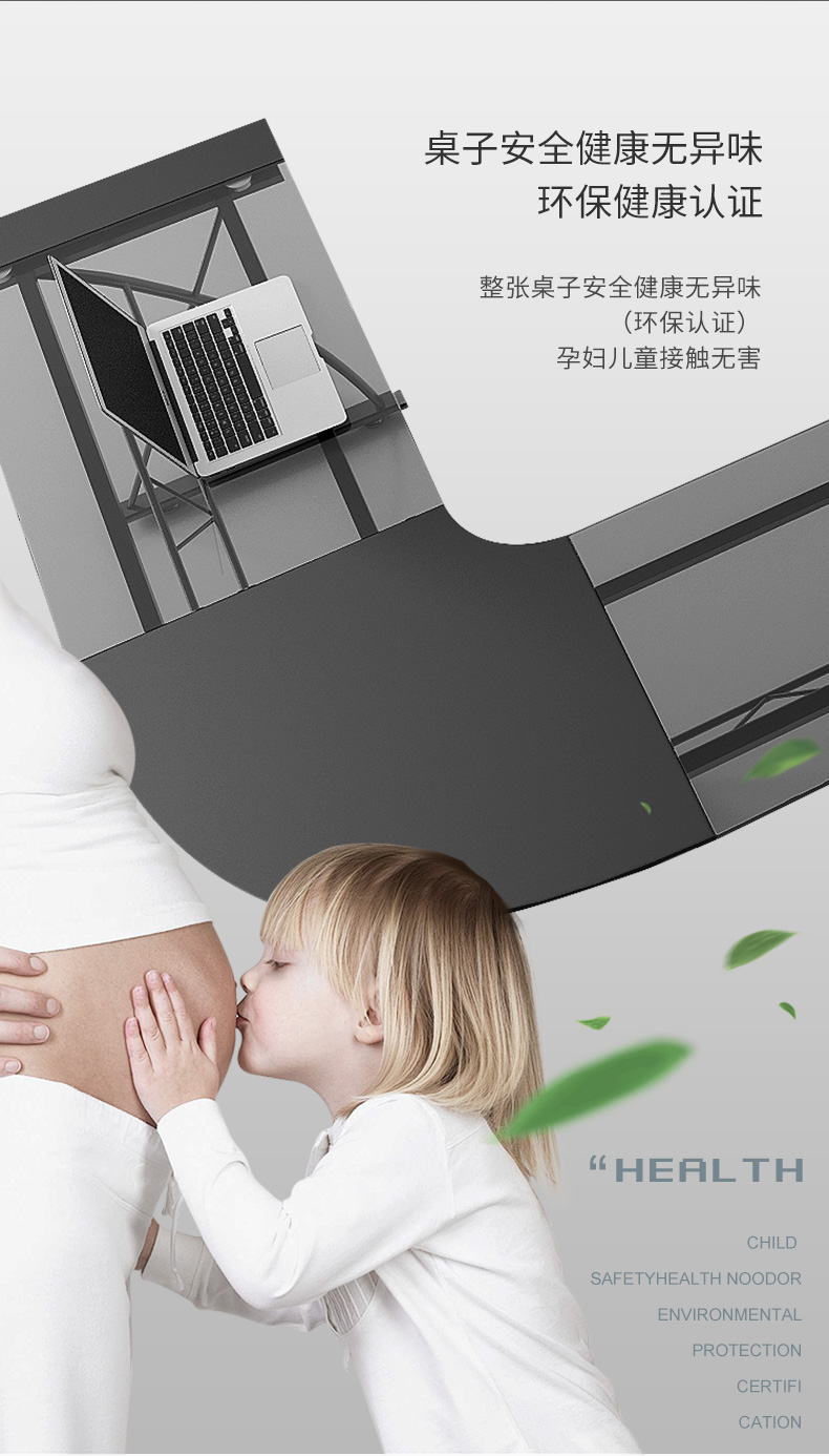 Bàn máy tính góc đơn giản hiện đại đôi bàn hình chữ L bàn làm việc tại nhà góc bàn kính cường lực - Bàn bàn làm việc nhỏ