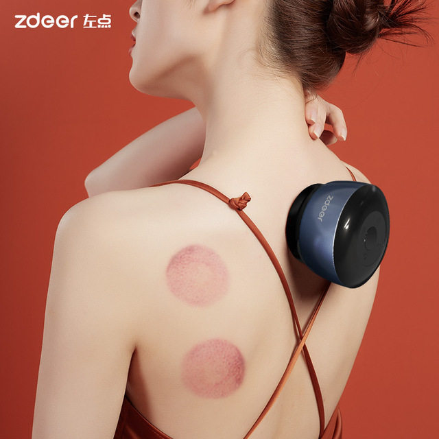 zdeer left point intelligent walking tank massager electric stone needle suction machine vacuum knead home hot compress massage instrument