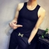 Mùa hè nam mới thể thao thủy triều màu trắng mồ hôi vest nhỏ áo sơ mi Hàn Quốc phiên bản áo vest bó sát mùa hè áo vest bó sát nam ao ba lo Lót