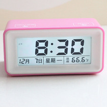 Creative snooze electronic intelligent multi-function timing alarm clock reminder voice time students use silent bedside clock