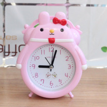 Creative cartoon cute childrens special personality small alarm clock students with simple desktop clock bedroom bedside clock