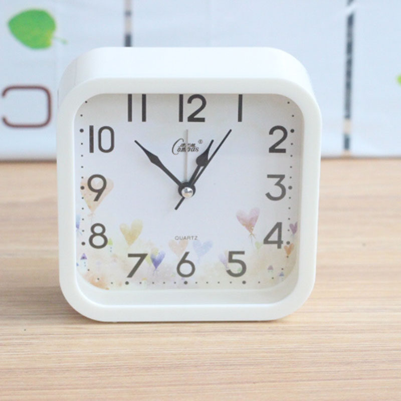 New Pint Conbasse Ultra Silent Alarm Clock Creative Desktop Seat Bell Elderly Bedroom Headboard Clock Brief Seat Clock Home
