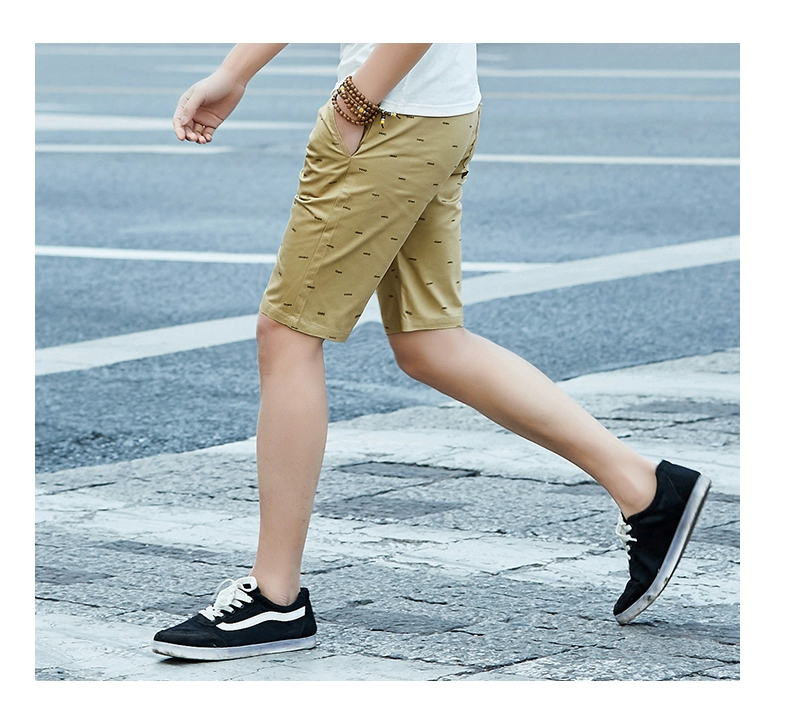 Quần short nam Hàn Quốc quần âu xu hướng hè 5 quần rưỡi mặc rộng 6 sáu điểm quần to hoang dã quần áo nam hàng hiệu