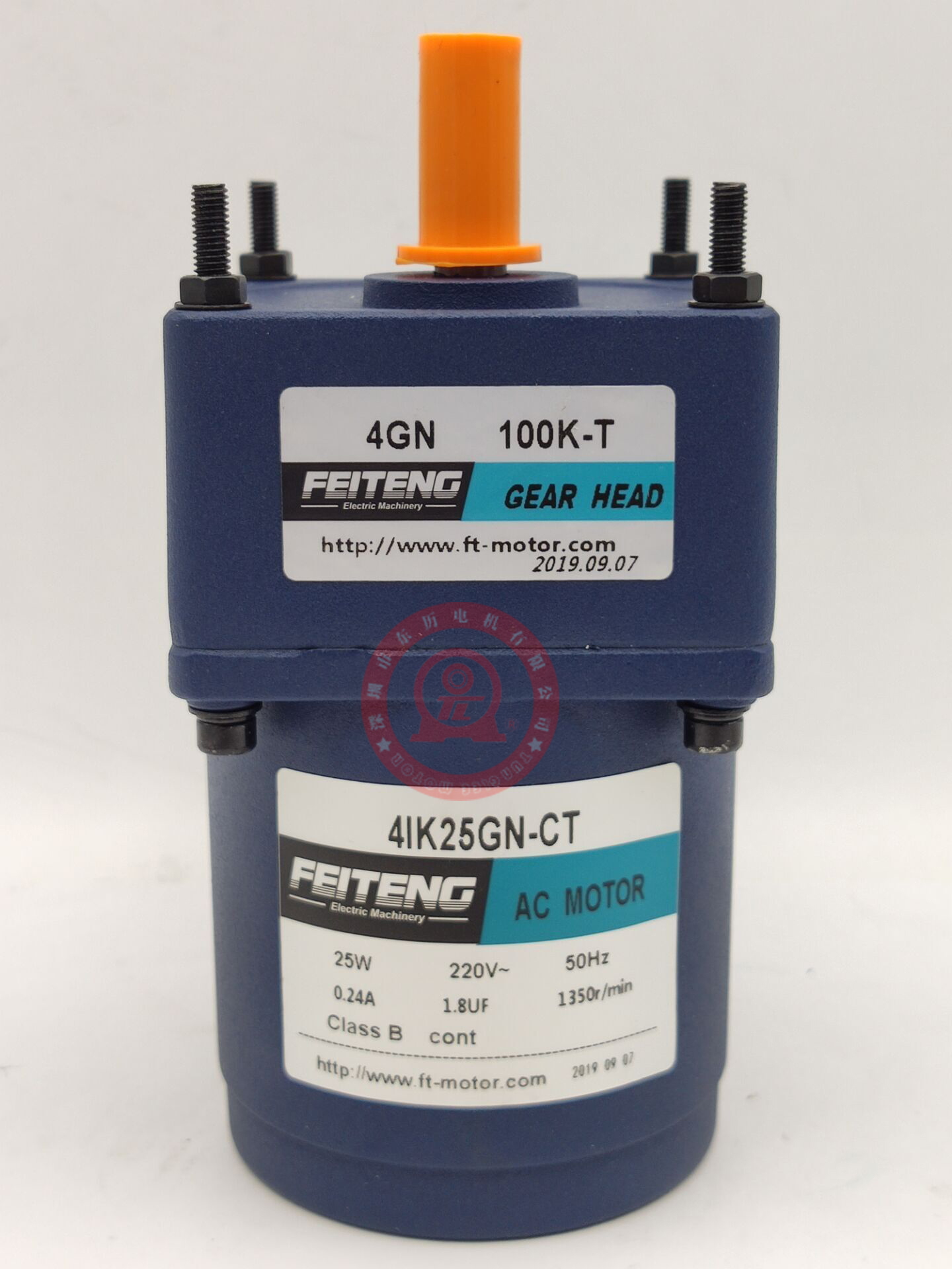 FEITENG 4GN100K-T GEAR HEAD AC MOTOR 4IK25GN-CT Feiteng reduction motor