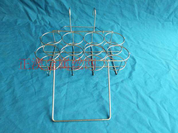 304 stainless steel sampling basket mesh basket double row four-hole six-hole eight-hole ten-hole sampling frame portable basket