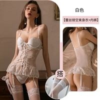 Стиль стального кольца из белой грудной клетки [с корсетом + T-сухожителями] + в паре с одинаковыми носками