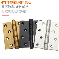 Fast Lang stainless steel casement hinge 4 inch door hinge wooden door door folding bearing door loose leaf silent hinge