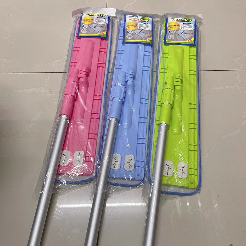South Korea Imported Extended Flat Mop Household Floor Tile Rotating Mop Dry and Wet Dual-Use Cleaning Mop