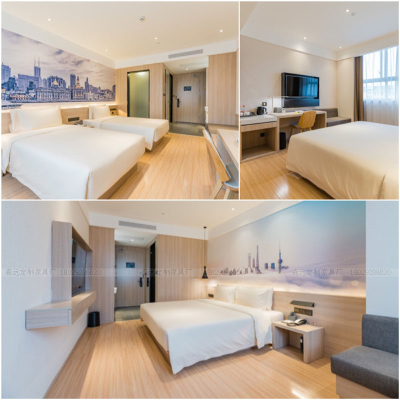 Hotel Furniture with full range of beds Minorator rooms Double single shoulder beds Yadow boutique hotel guesthouses furniture customised