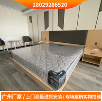Hotel furniture standard room bed full set of soft bed bed by apartment B & B Business Express hotel furniture TV frame customization