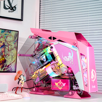 Bone Gaga i9 11900F i7 11700K 3080 3070ti split water cooling pink theme computer host