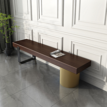 Nordic shoe changing stool solid wooden stool living room home log TV cabinet creative simple rest stool modern homestay bench