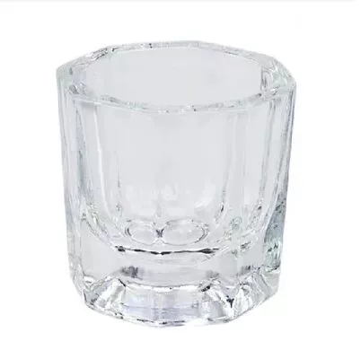 Nail Crystal Cup Crystal Liquid Cup Crystal Nail Nhỏ Glass Octagon Cup Dụng cụ làm móng - Công cụ Nail