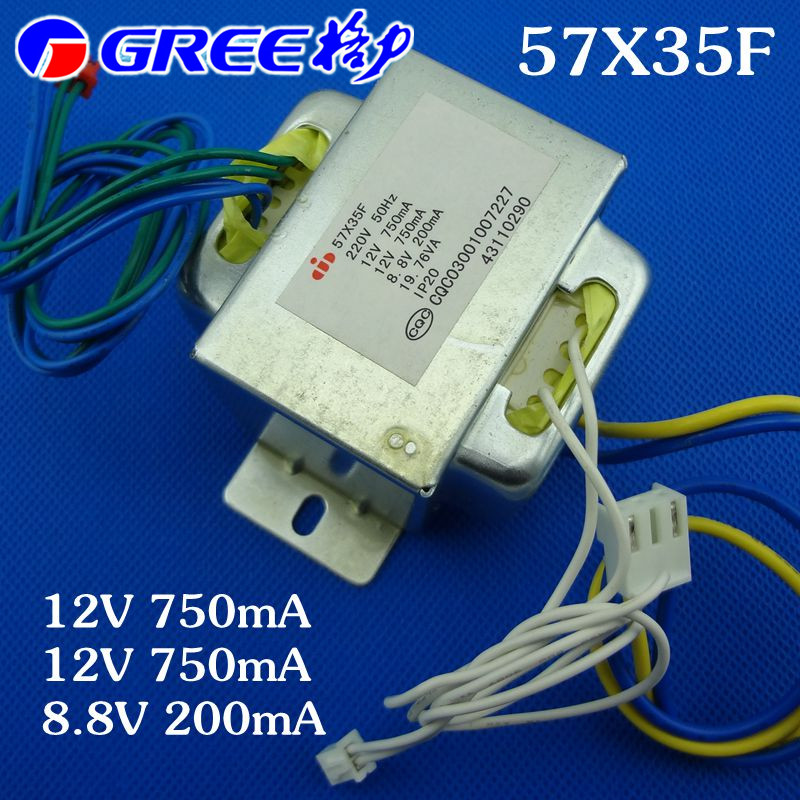 Gli air conditioning power transformer 57X35F57X38F 12V 12V 8 8V 19 76VA Voltage