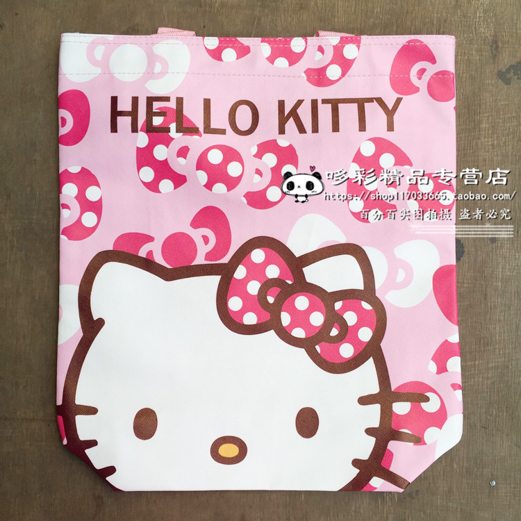 Hellokitty vai túi mua sắm túi xác ướp túi sinh viên túi xách tay mèo mèo tote túi vải túi