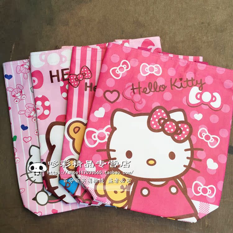 Hellokitty vai túi mua sắm túi xác ướp túi sinh viên túi xách tay mèo mèo tote túi vải túi