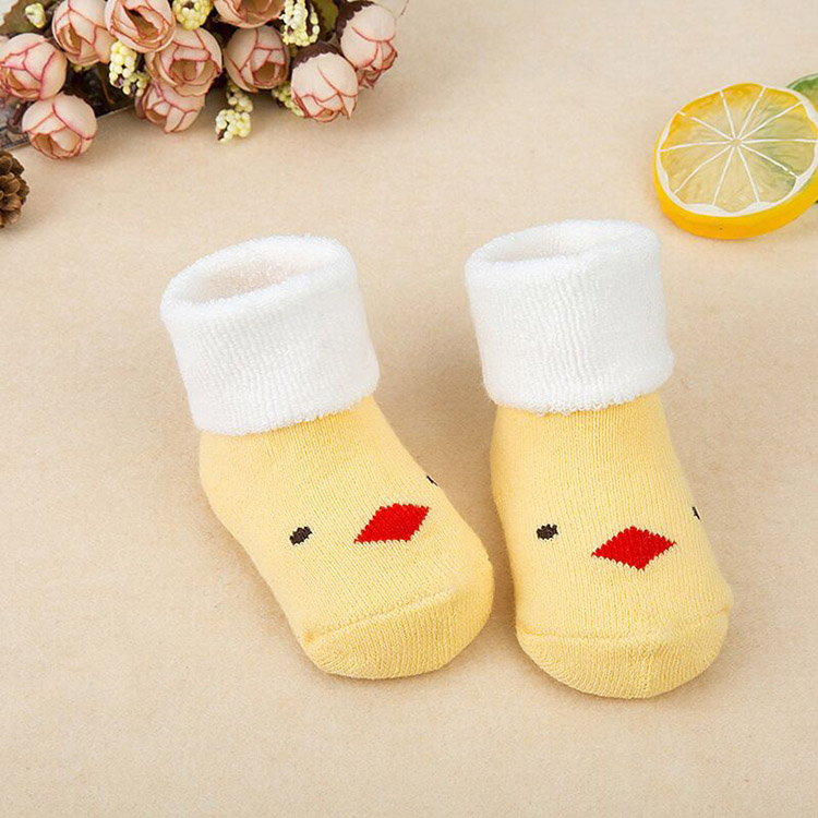 Mùa thu và mùa đông 0-1-3 tuổi bé trai và bé gái vớ dày bé ấm áp vớ cotton dễ thương vớ terry tất da đẹp cho bé