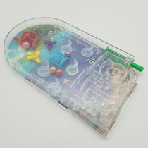 Mini cartoon pinball plate Parent-child interactive handheld game machine Childrens puzzle catapult toy stall supply