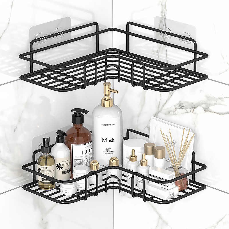 Dressing room Bathroom Triangle Shelving shelf wall-mounted Perforated Toilet Bathroom shower Bath Lotion Corner Containing shelf