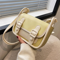 Spring and summer fashion Candy Color bag for women 2022 new 100 hitch texture small square bag advanced feel inclined satchel