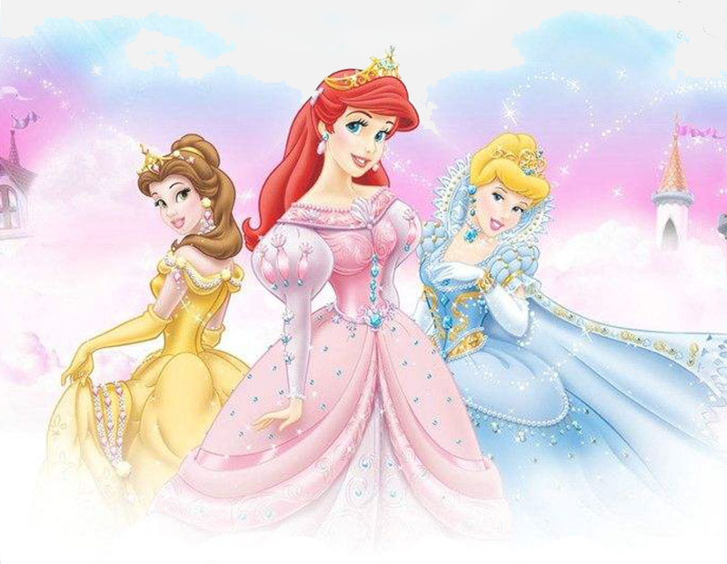 Cheng DE Disney princess, ceramic keller with express cartoon character large capacity coffee milk cup