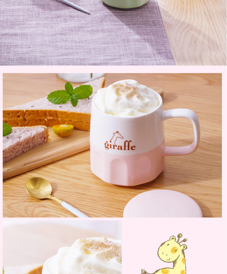 Ya cheng DE glass ceramic ins student han edition glass cup children pure and fresh and contracted creative mugs