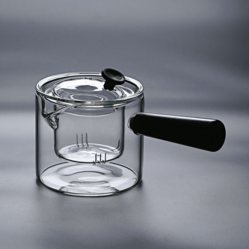 Side made pot boiling kettle glass bubble teapot glass tea tea tea tea tea tea set special kung fu cooking tea tea set