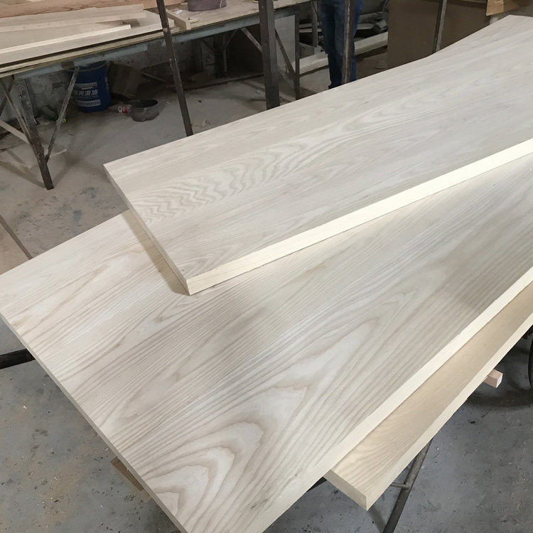 Fraxinus mandshurica wood material solid wood desktop board table board partition log furniture board processing customization