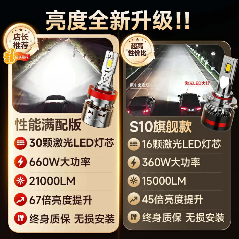 Подходит для Changan CS75LED большая лампа 35 передняя 15 зон освещения 55 Yidong DT/XT Raeton CC Auchan Yuexiang