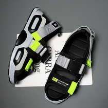 2021 summer new net red sandals mens Korean version of the trend personality wild beach tide men ins wear mens shoes outside