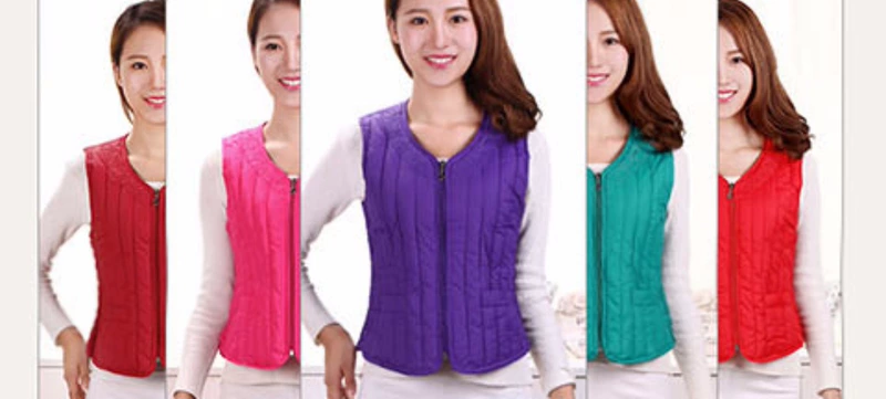 [Đặc biệt hàng ngày] mùa thu và mùa đông mặc vest vest cotton cá nhân ấm áp vest mẹ