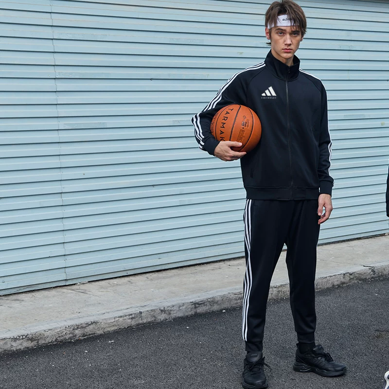 Спортивный костюм Adidas для мужчин и женщин для отдыха, куртка для зала, комплект