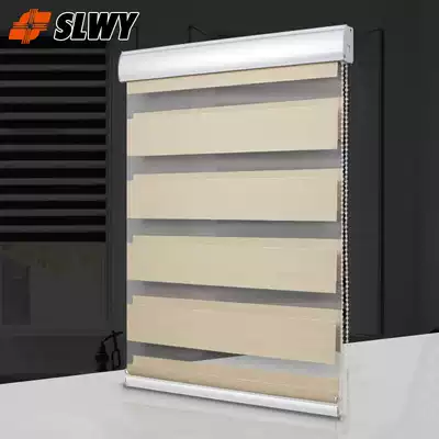 Korean gauze curtain Double-layer soft gauze curtain Balcony gauze shading curtain Office curtain Pull curtain Roller curtain Powder room curtain