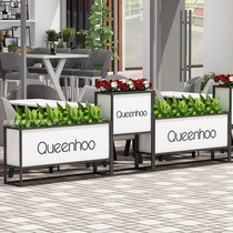 Outdoor Partition Flower Shelf Milk Tea Shop Coffee Restaurant Exterior Pendulum Brief Flower Case Fence Commercial Street Sales Floor of the Flowers Altar