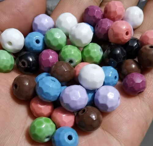 Глазурь из бусинки томарина Яркие 1 см крупные глобальные бусины Многоколорное ожерелье с вермикулитом 2000 кусочки бесплатной доставки