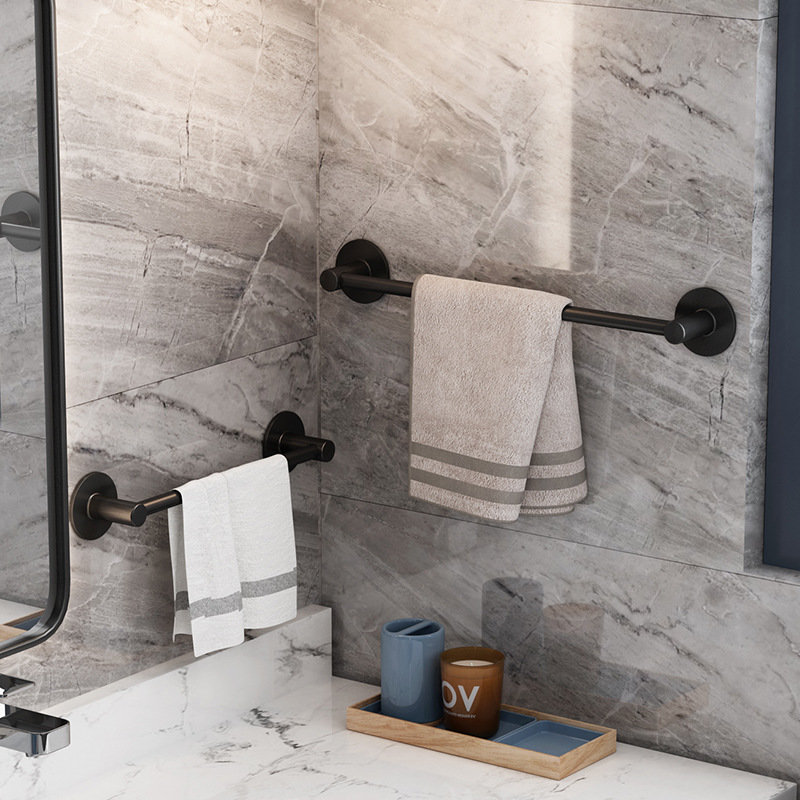 Dressing room Space aluminum Bathroom Shelve Towel Rack Free of perforated wall-mounted Contained Shelf Bath Towels BATHROOM RACKS