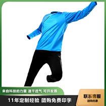 Badminton long-sleeved mens and womens spring and autumn suits Quick-drying custom printed ping-pong tennis clothes sports adult children boys