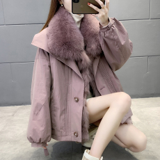 Одежда из меха 派克服女2020年新款狐狸毛皮草内胆可两穿中长款年轻款外套大衣冬