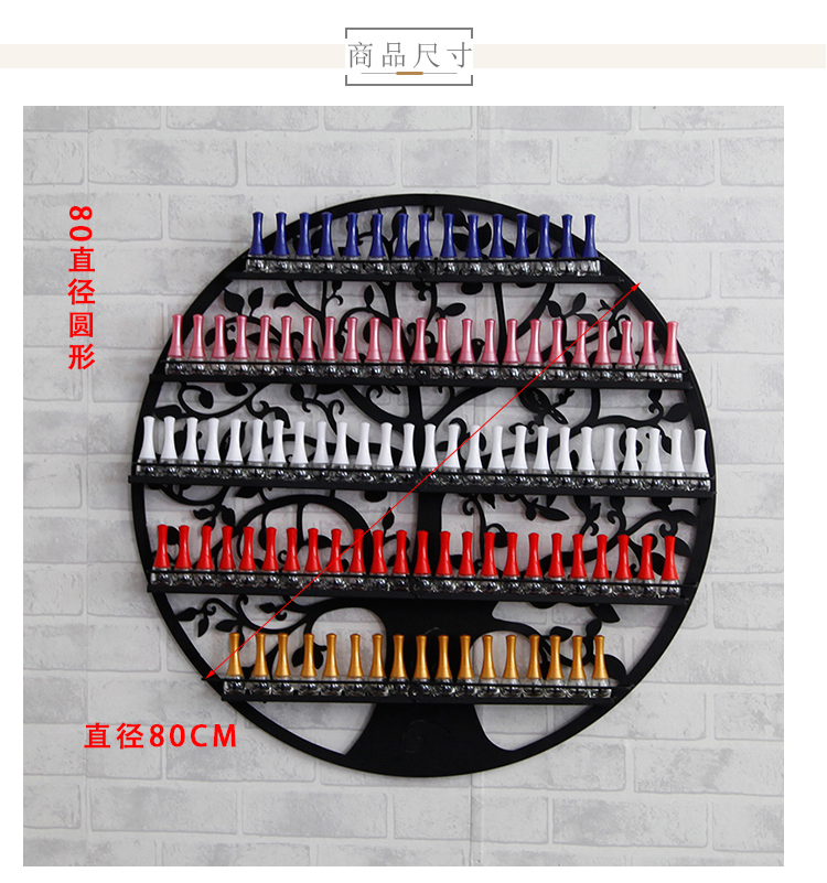 Nail rack hiển thị sơn móng tay kệ tường treo sơn móng tay hiển thị kệ giá trưng bày rèn mỹ thuật trưng bày