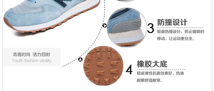 Giày thể thao Bailun mới Công ty TNHH BAOCAIGE NB574 giày nữ mùa thu và mùa đông giày sneaker nữ hot trend 2020