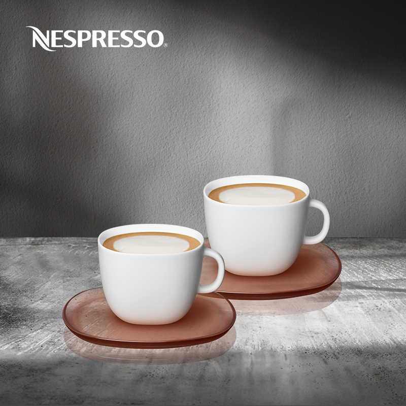 NESPRESSO LUME series cappuccino cup set ceramic coffee cup 180ml * 2