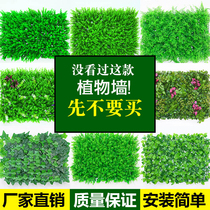 Green plant wall simulation plant turf wall decoration indoor background flower wall green wall hanging plastic fake lawn door head