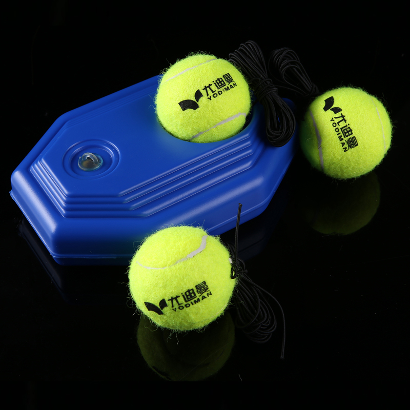 (3 free corded tennis balls) tennis racket training base beginner single trainer rebound trainer