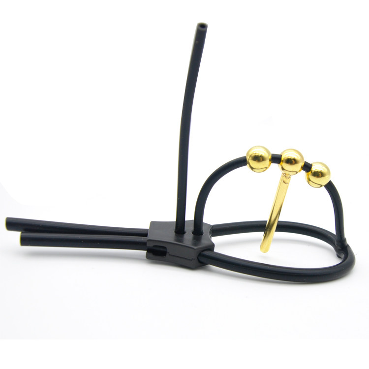 Prisoner bird electric shock male penis ring glans cover urethra blocking horse eye stick adult supplies electric shock props